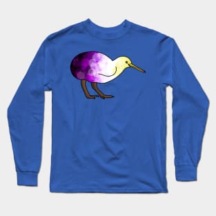 Little non-binary Kiwi Long Sleeve T-Shirt